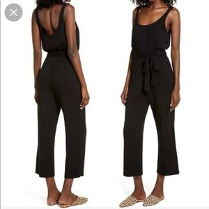 BB Dakota Black Jumpsuit Tie Front Jumpsuit